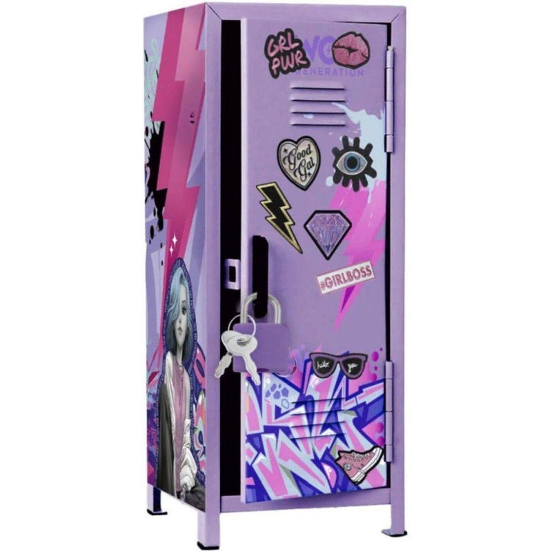 WOW Generation خزانة معدنية من WOW Generation مع مغناطيس وملصقات، مجموعة DIY - Image 1